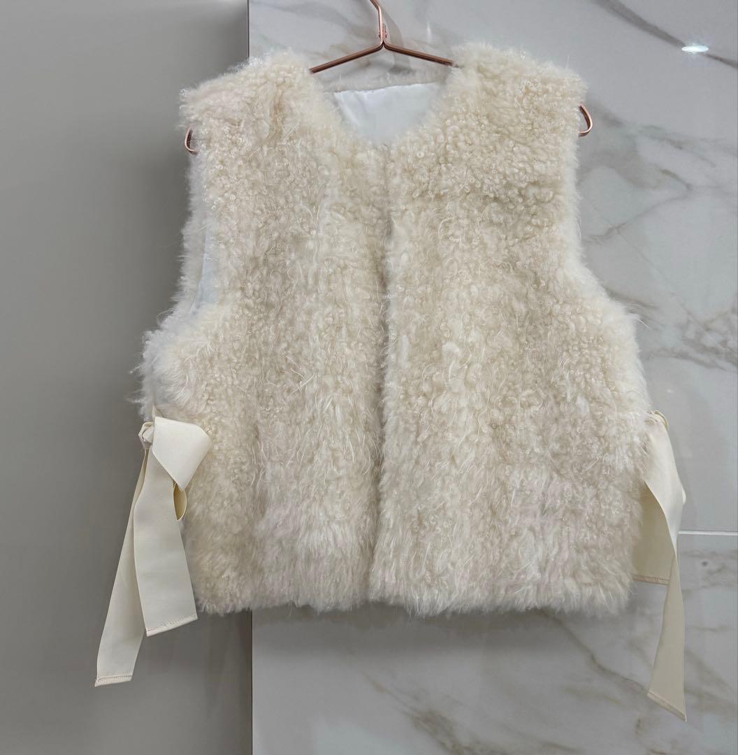 石井毛皮　u-big カシミヤファーベスト