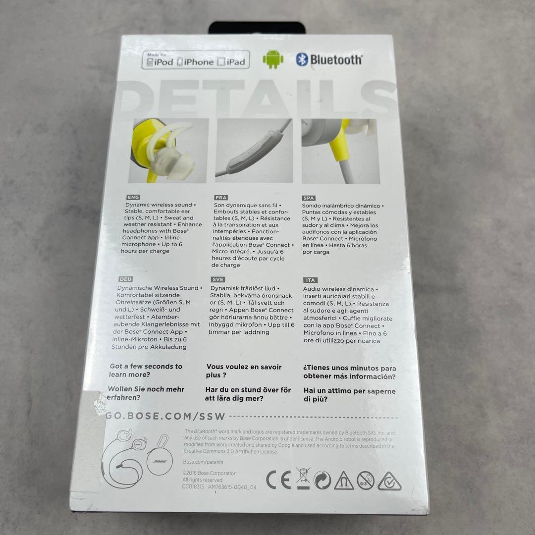 新品未開封　Bose SOUNDSPORT ワイヤレスイヤホン