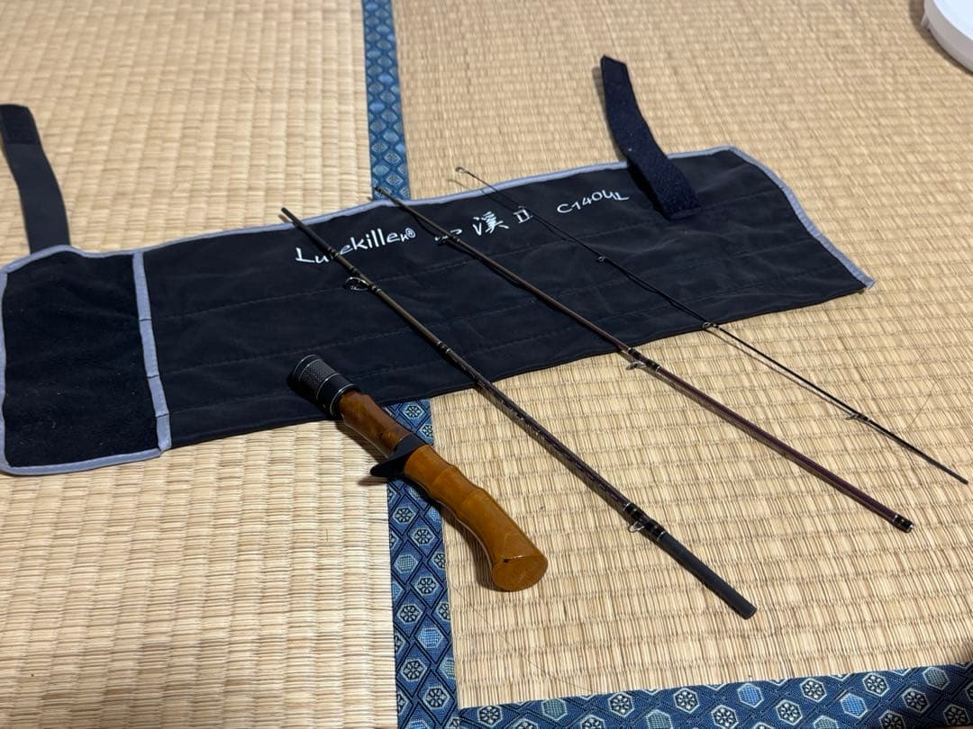 トラウトロッド　渓流　ベイト140UL 4ピース　ウッドグリップ