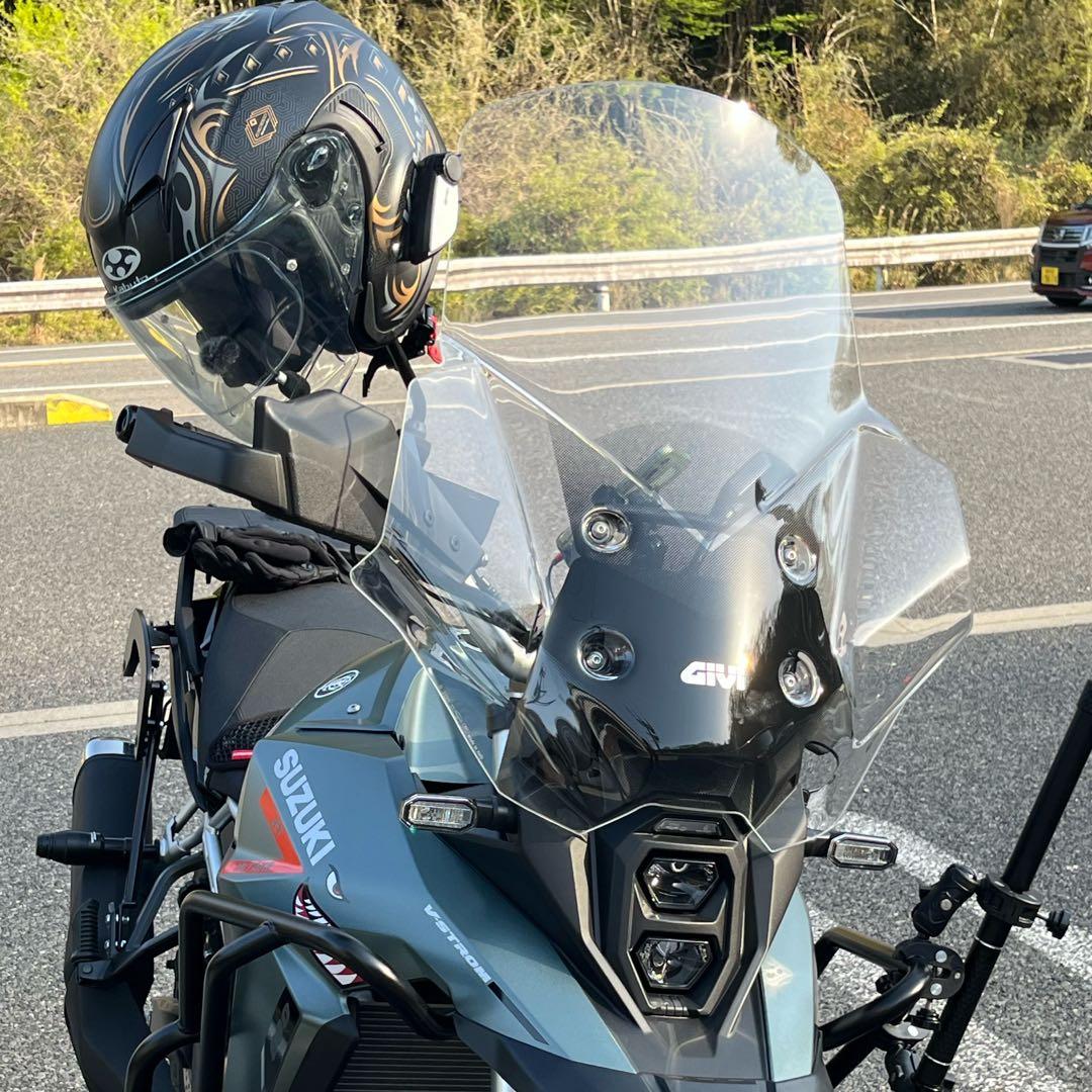 GIVIジビ　大型ウインドスクリーン【クリア】　Vストローム800