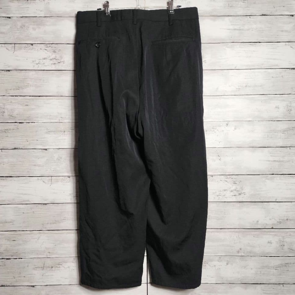 90'sヨウジヤマモトプールオム サイト ツータックパンツ ワイド ウールギャバ