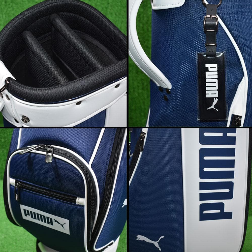 C*o様 PUMA GOLF/プーマ ゴルフ キャディバッグ9型【紺/白】新品！