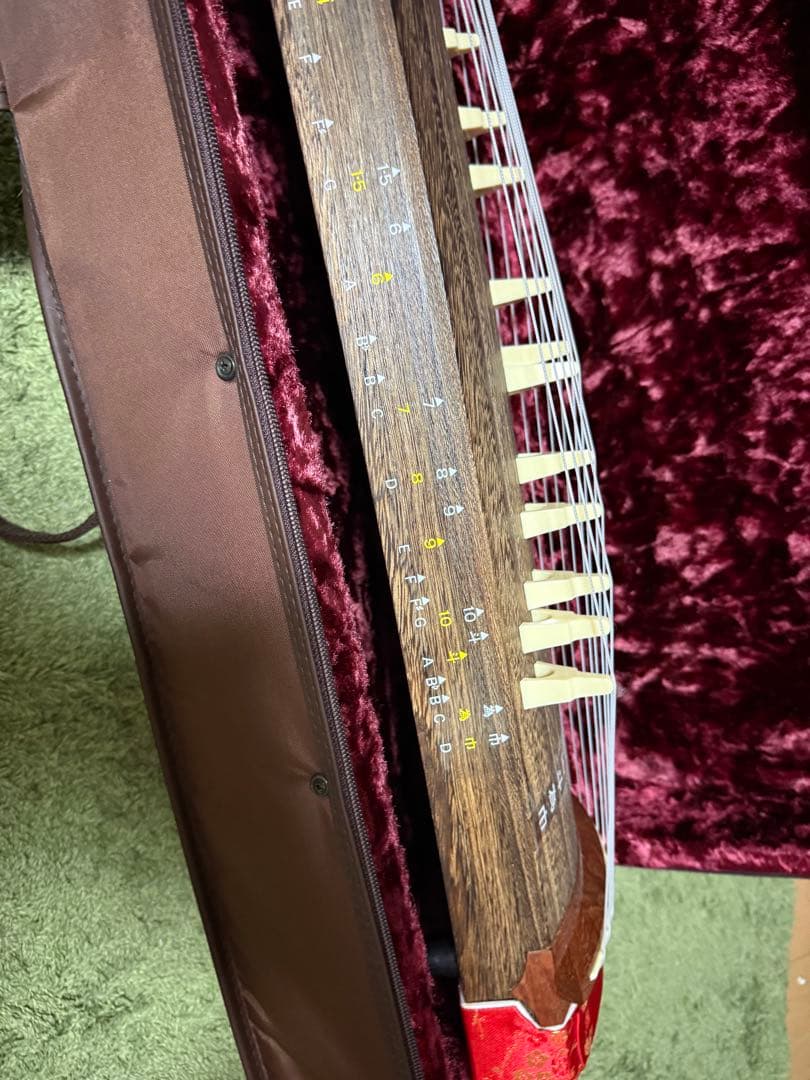 ゼンオン 文化琴 13弦 和楽器】ソフトケース・柱付き ZENON 88cm