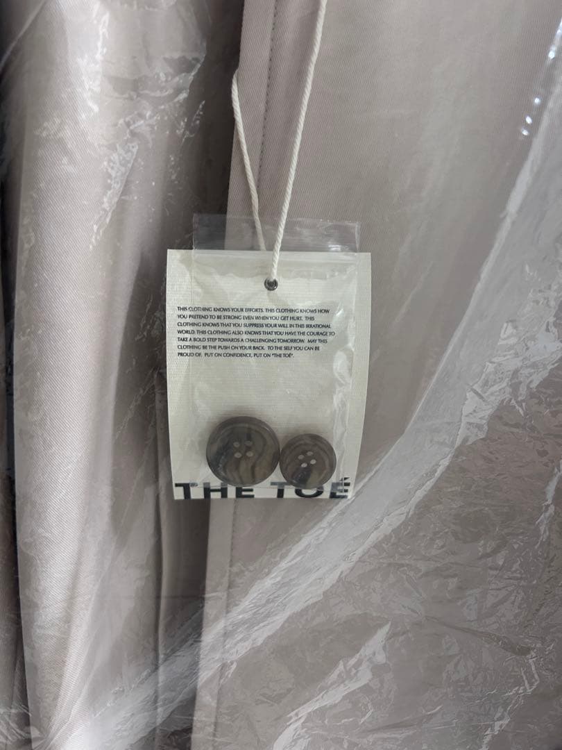 【未使用・タグ付】THE TOE ROOSEVELT トレンチコート ベージュM