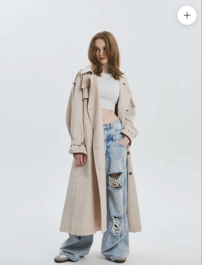 【未使用・タグ付】THE TOE ROOSEVELT トレンチコート ベージュM