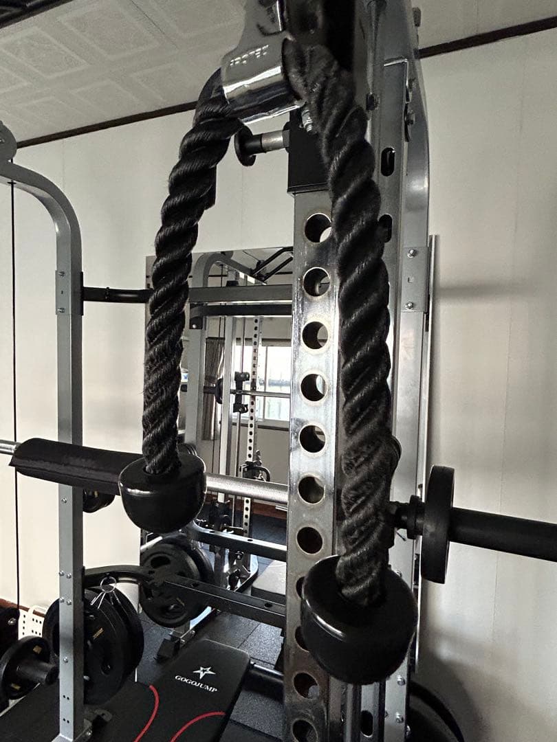 【引き取り限定】多機能トレーニングスタンドとバーベル