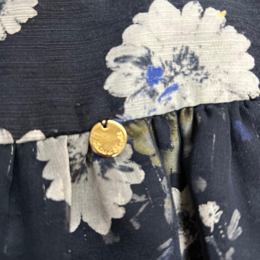 n*x様 タルティーヌエショコラ　花柄 ドレス カーディガン セット　110