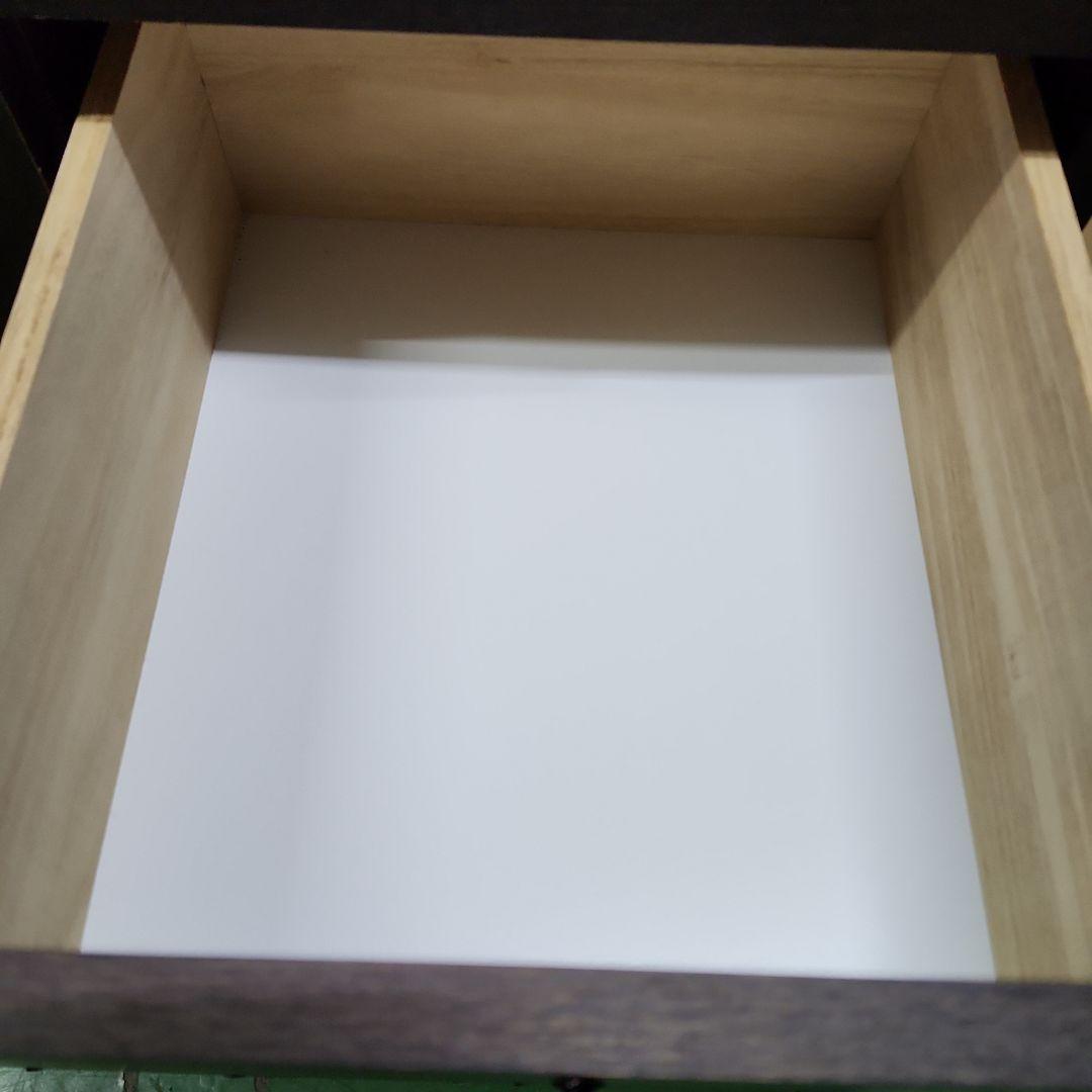 【ループ・ループ】ダークブラウンキャビネット 3引き出し