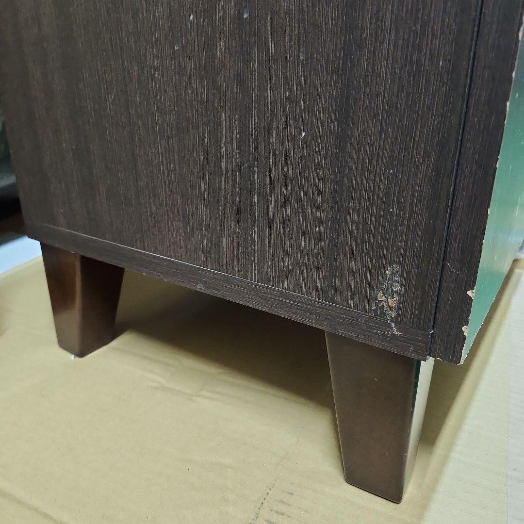 【ループ・ループ】ダークブラウンキャビネット 3引き出し