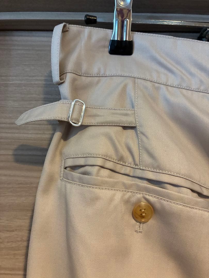 MASU ウールスラックスパンツ　サイドアジャスター付き