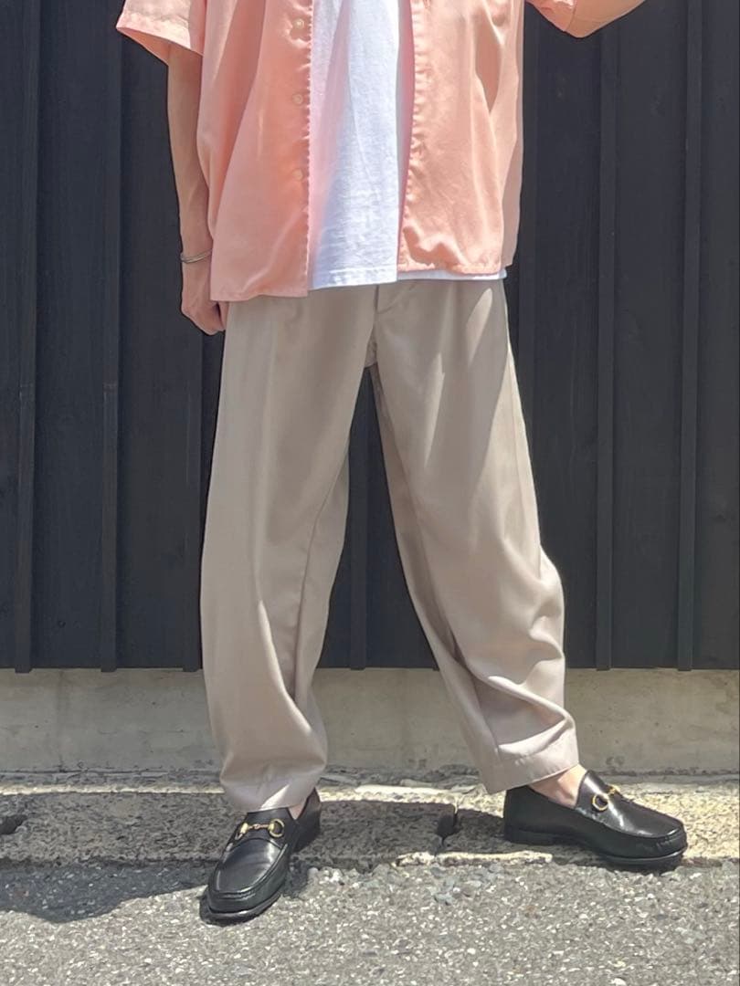 MASU ウールスラックスパンツ　サイドアジャスター付き