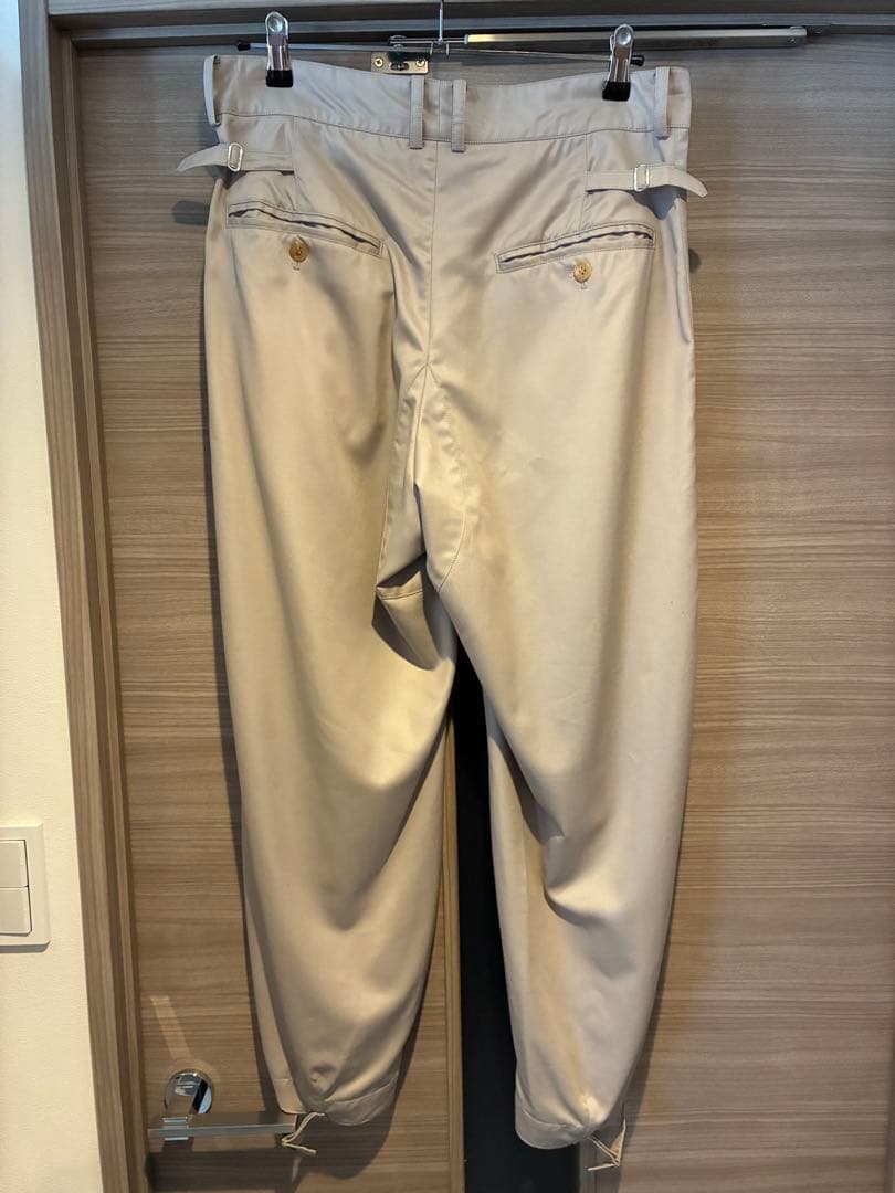 MASU ウールスラックスパンツ　サイドアジャスター付き