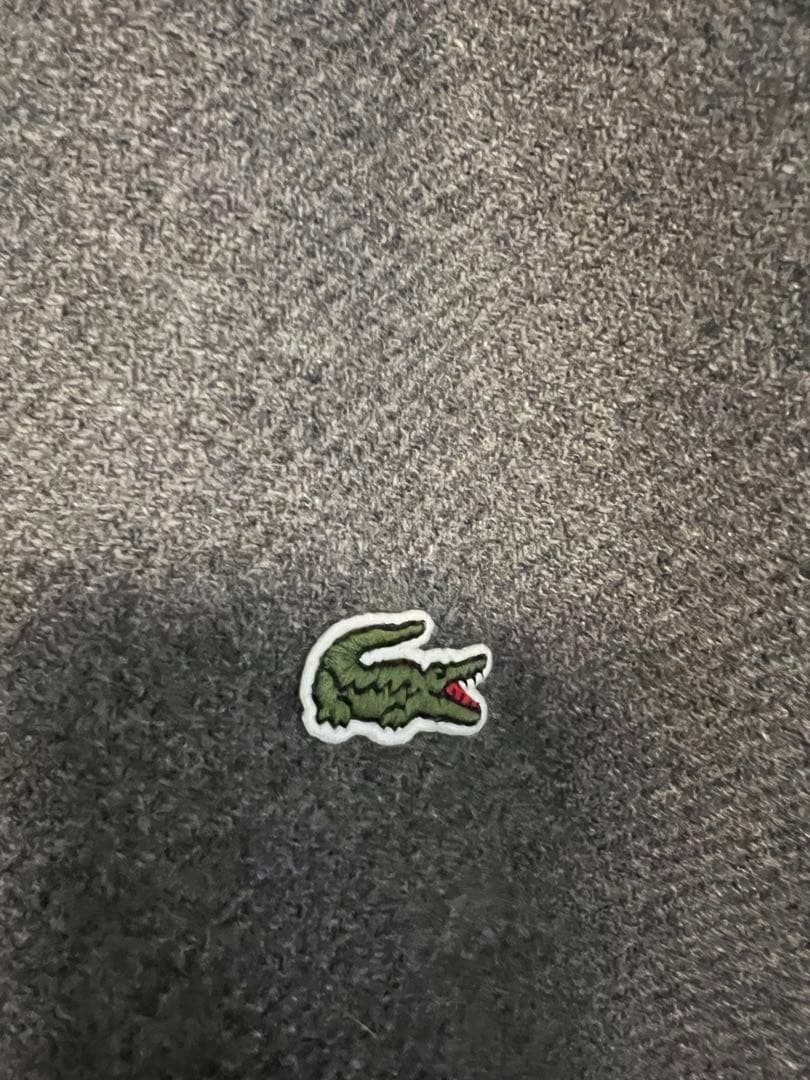 LACOSTE ラコステ ベーシックバーシティジャケット スタジャン グレーM