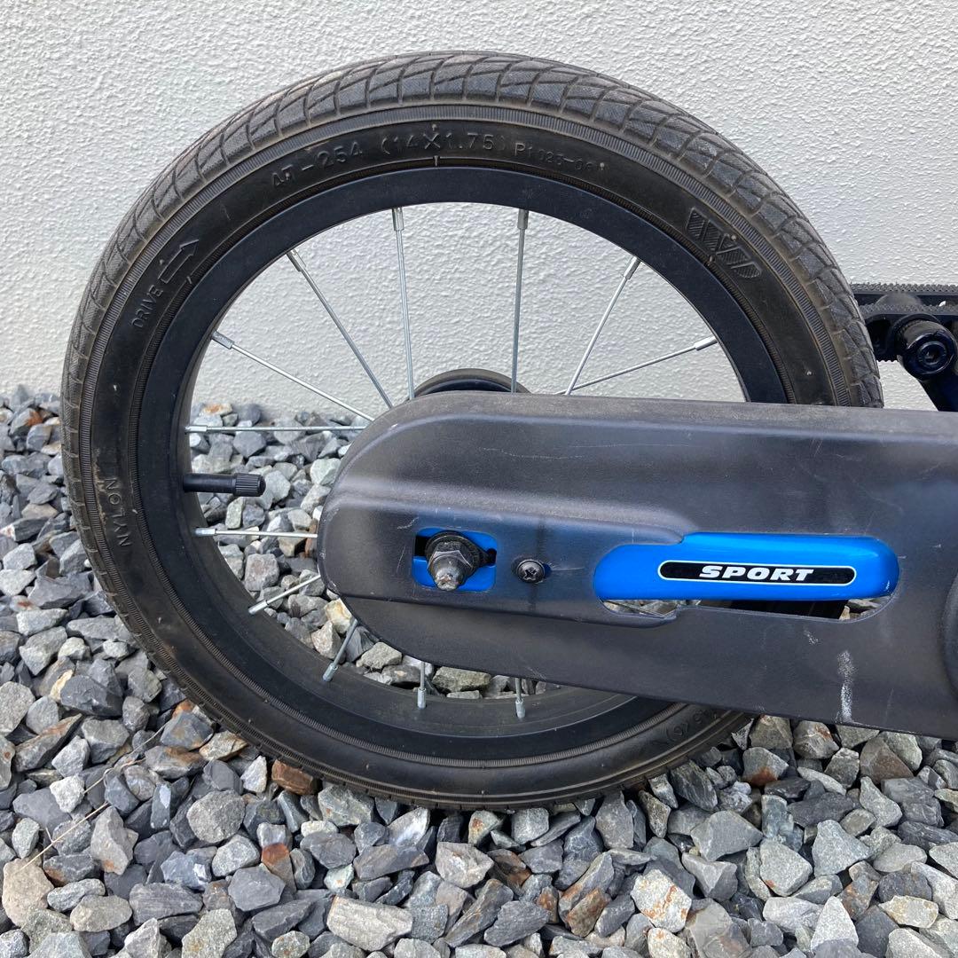 STRIDER SPORT 14x 青 ブルー 自転車 スタンドあり