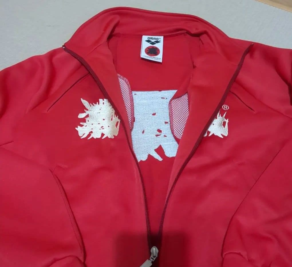 【S】美品　日本製　三代目魚武濱田成夫　デサント　刺繍ロゴ　トラックジャケット2