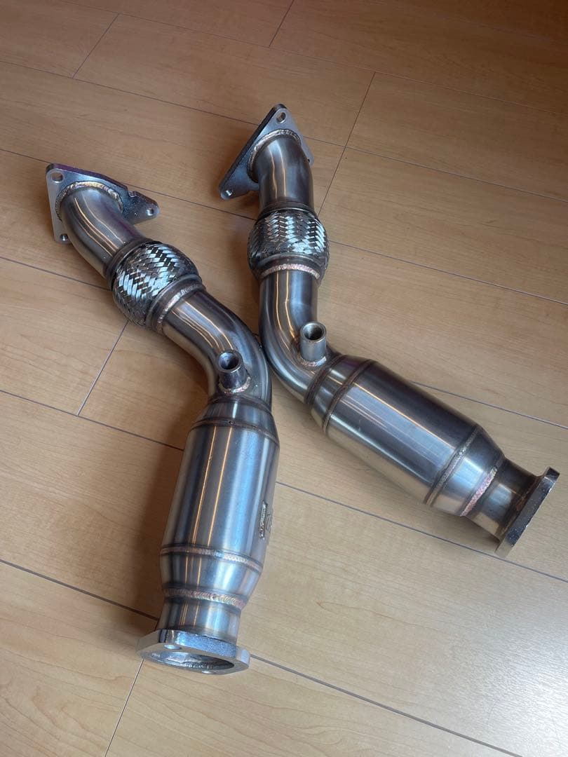 T*o様 VQ37VHR & VQ35HR ストレートパイプキャタライザー消去。