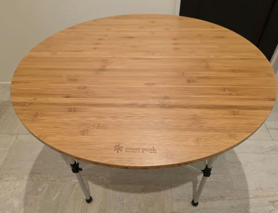 【ほぼ新品】　【限定品】　スノーピーク ローテーブルラウンド竹　LV-242