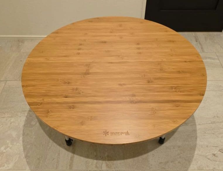 【ほぼ新品】　【限定品】　スノーピーク ローテーブルラウンド竹　LV-242