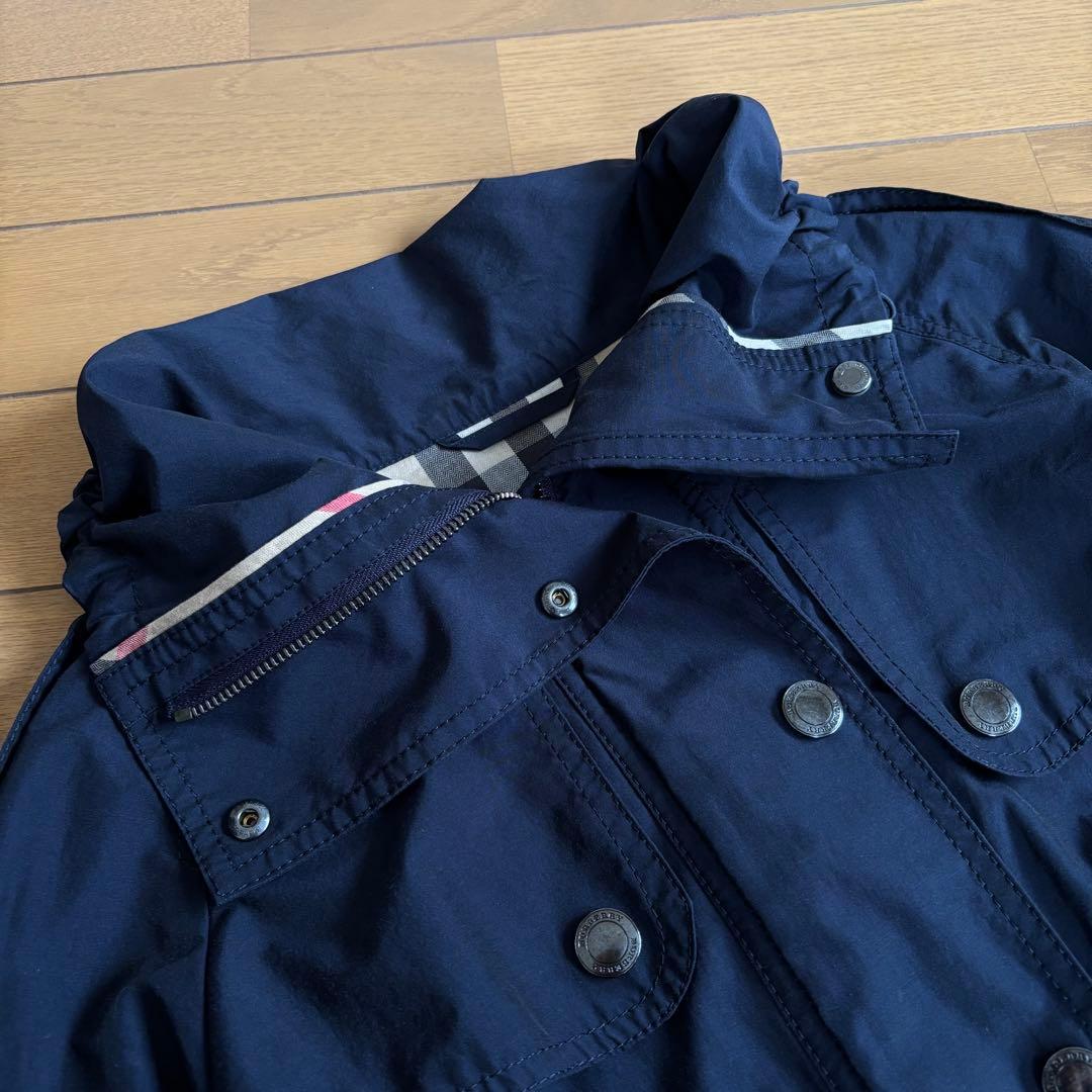 バーバリーロンドン ジャケット ブルゾン　メガチェック　ネイビー サイズ38