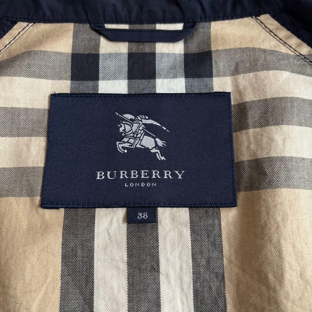 バーバリーロンドン ジャケット ブルゾン　メガチェック　ネイビー サイズ38