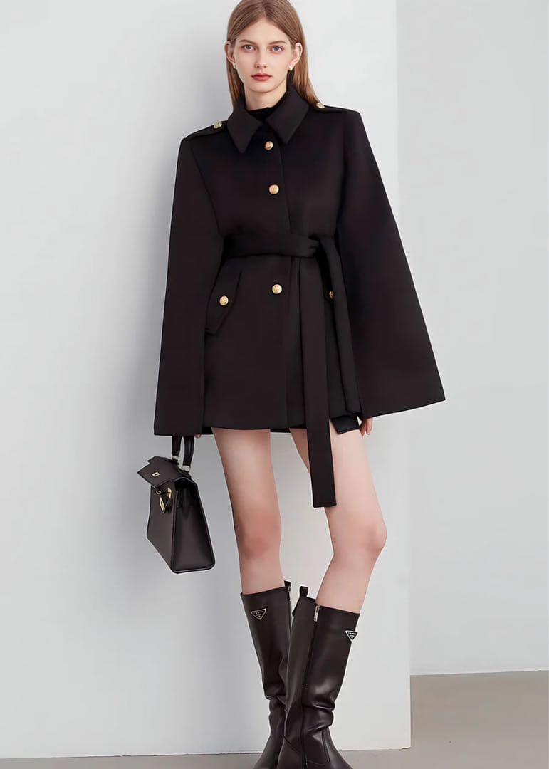 ♡即日発送♡ N. FRAME トラッドケープフレアコート