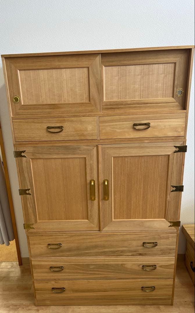 【美品】和箪笥　天然木　桐箪笥　アンティークヴィンテージ　古家具　古民家　古民具