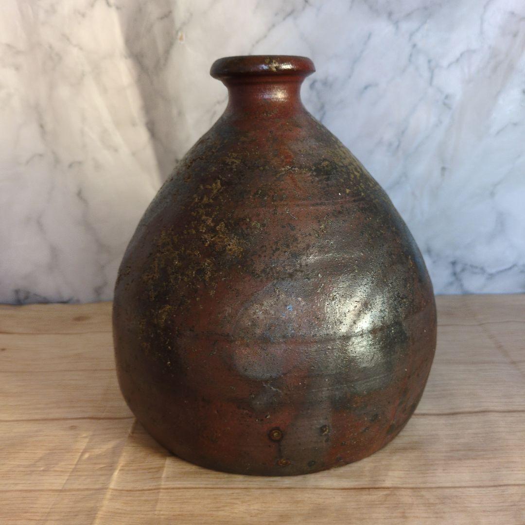 美品　花入　丹波焼　舟とっくり　森山丹山　茶道具