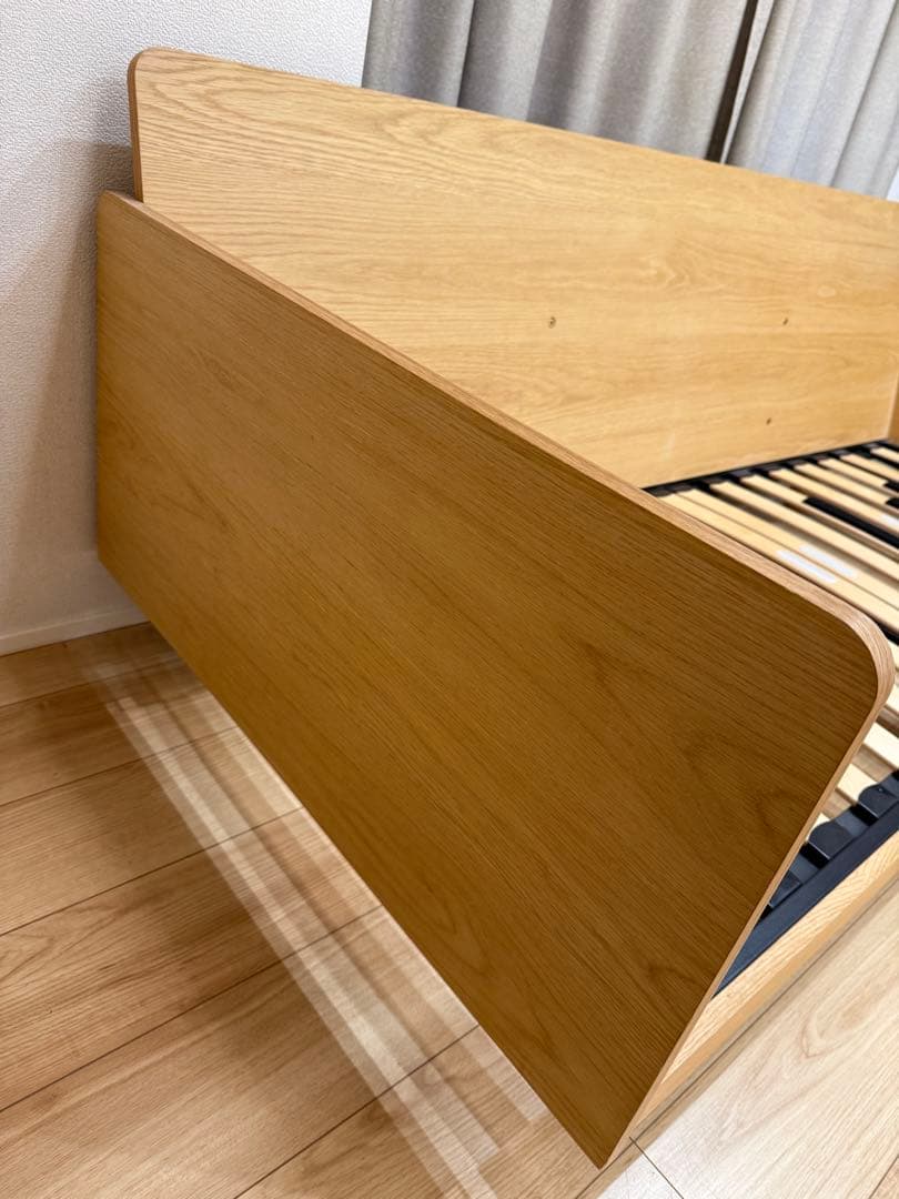 無印良品 廃盤希少品 木製ソファ オーク材 2.5シーター