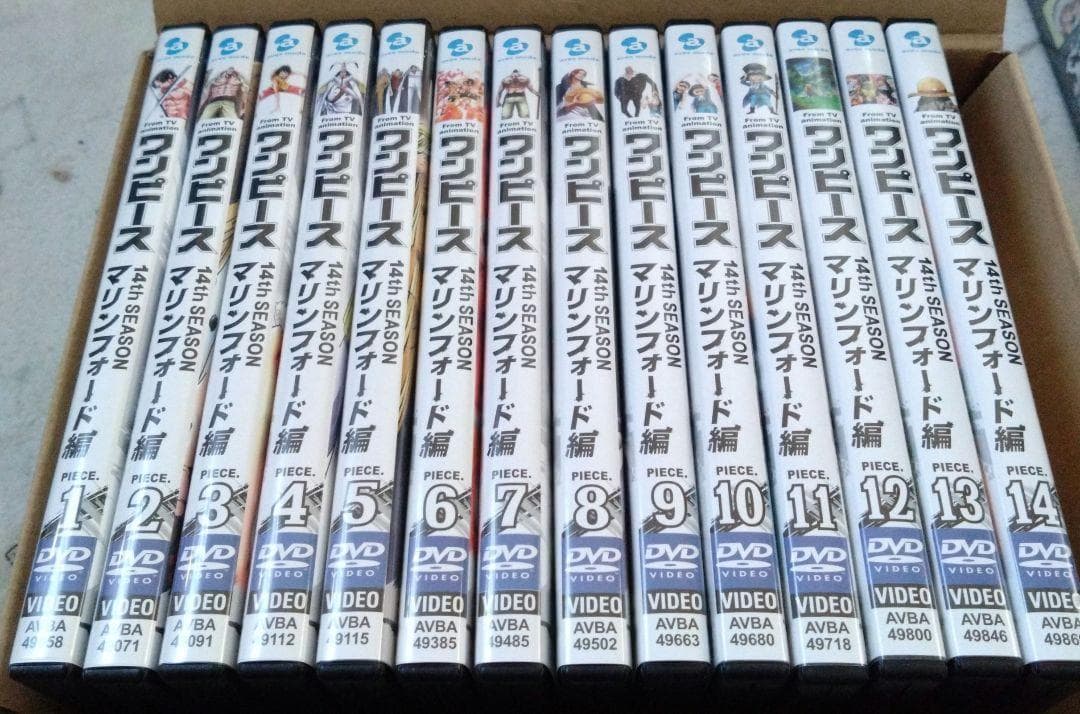 ONE PIECE　14thシーズン　マリンフォード篇　ＤＶＤ １４巻セット⑤