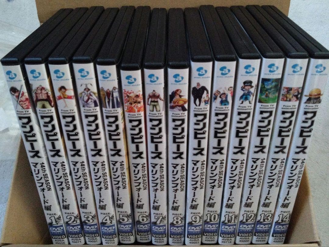 ONE PIECE　14thシーズン　マリンフォード篇　ＤＶＤ １４巻セット⑤