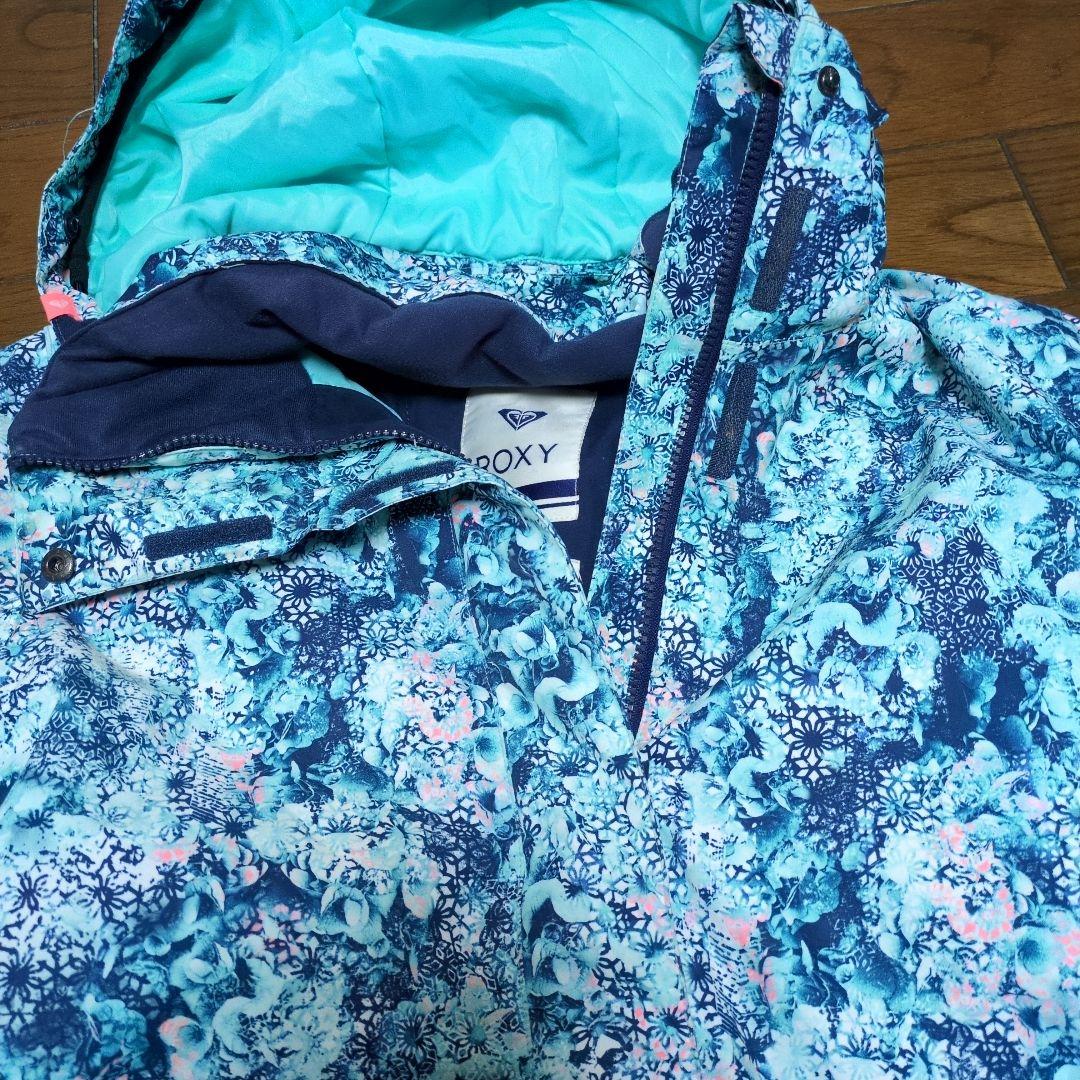 ROXY　スノボウェア　上下セット　L　総柄　花柄　イエロー