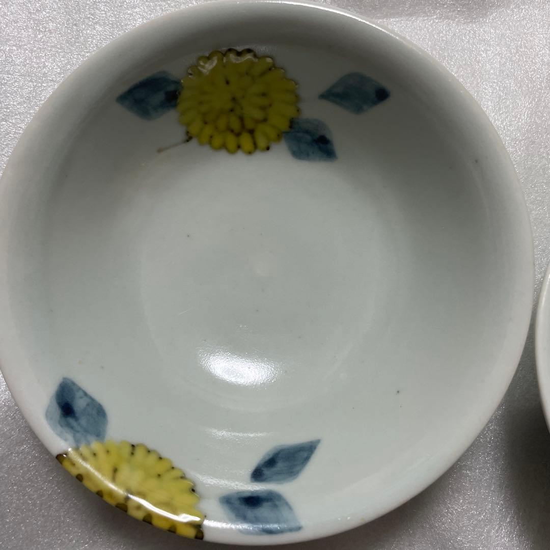 徳永遊心さん 色絵菊 鉢 2皿