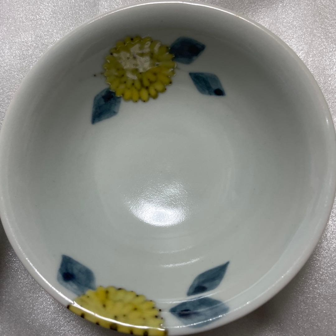 徳永遊心さん 色絵菊 鉢 2皿
