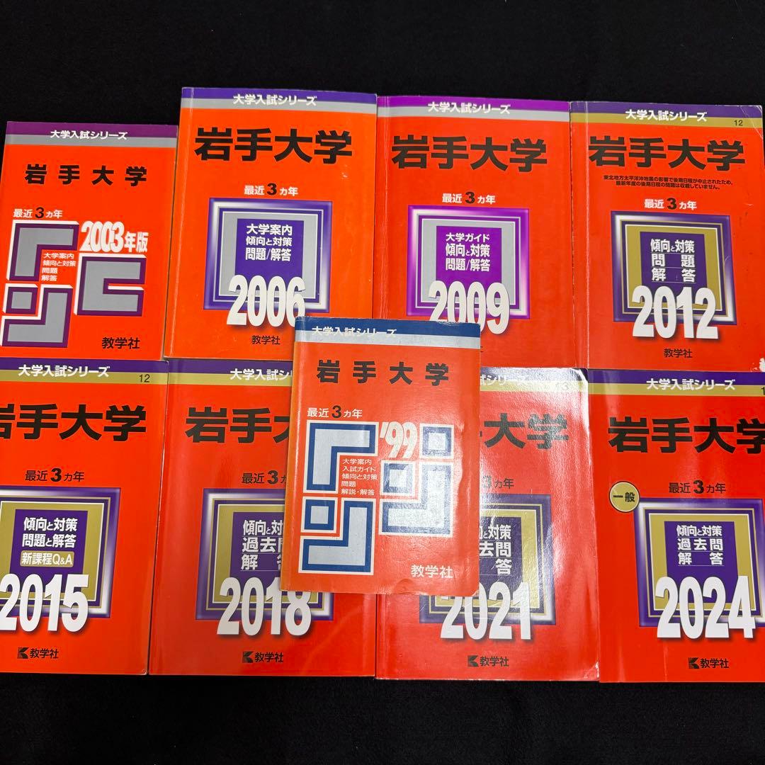 赤本　岩手大学　1996年～2023年 27年分