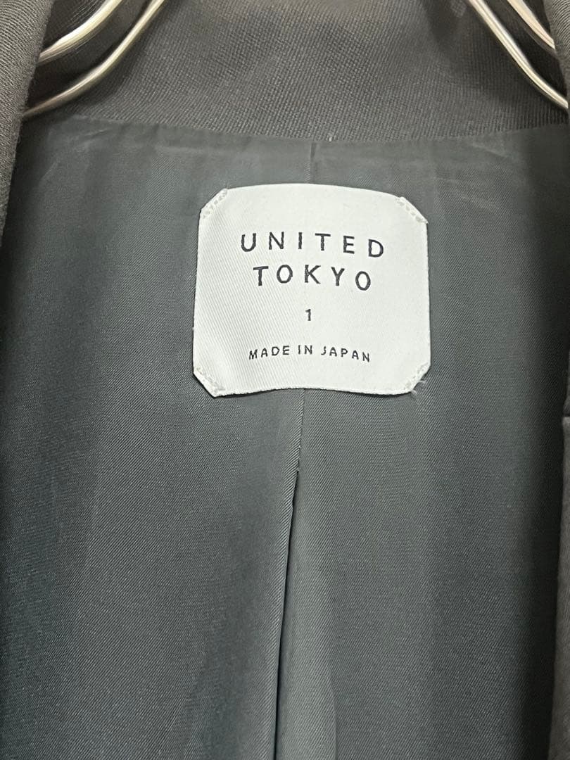 UNITED TOKYO バックウェーブロングコートジャケット