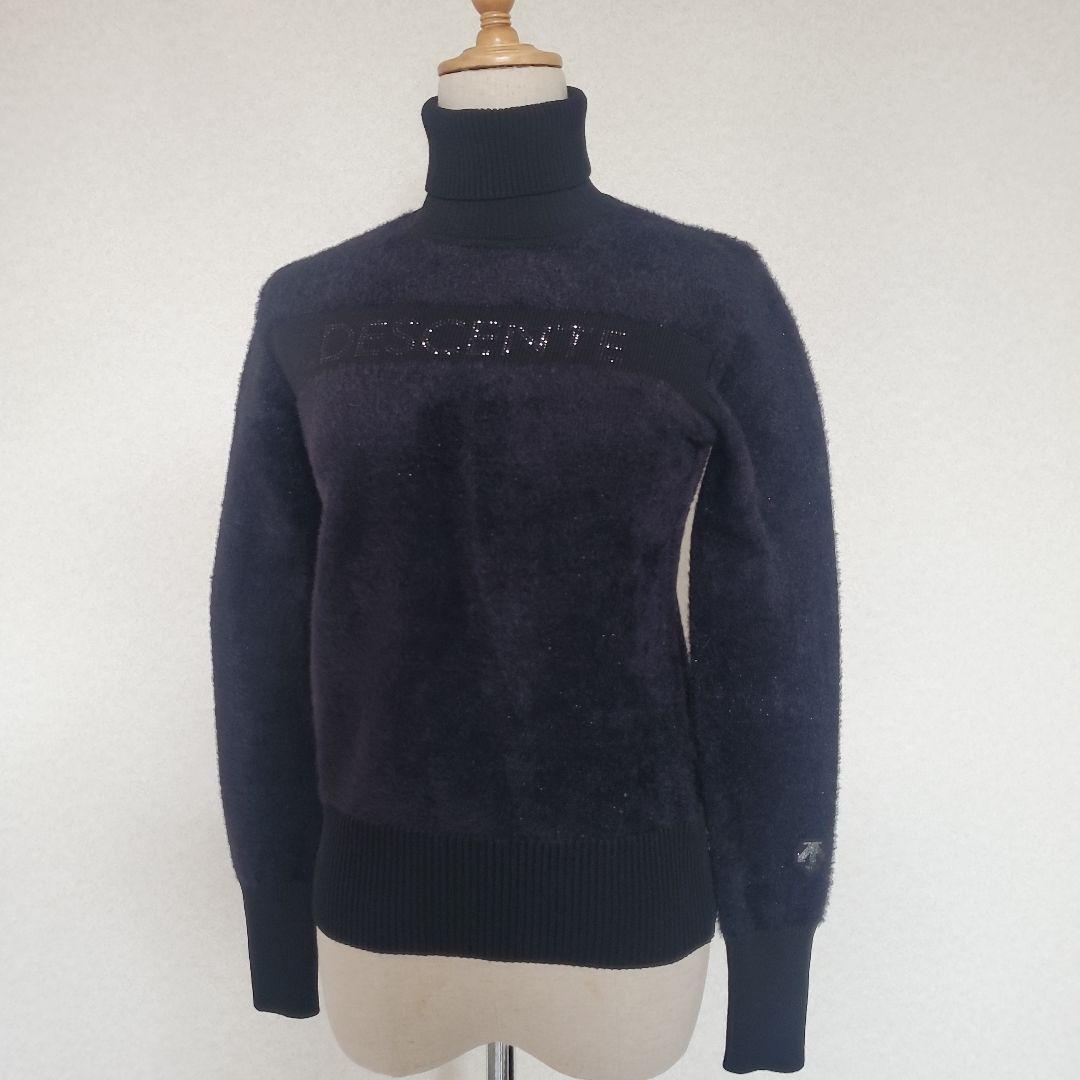 i*✨様 DESCENTE CRYSTAL ラメミックスシャギータートルネックセ