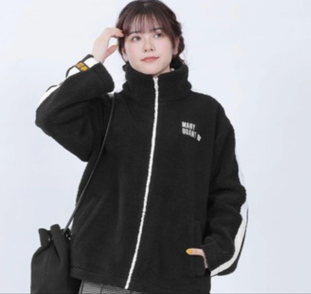 マリークワント　完売品　希少品　定価以下ブラック配色ロゴブルゾン　匿名配送