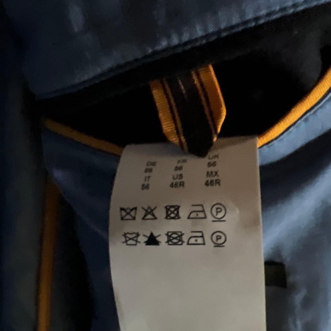 m*8様 ヒューゴボス　PコートHUGO BOSSウールカシミヤ56XXL紺色ネ