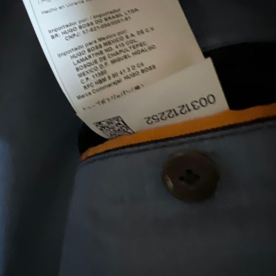 m*8様 ヒューゴボス　PコートHUGO BOSSウールカシミヤ56XXL紺色ネ