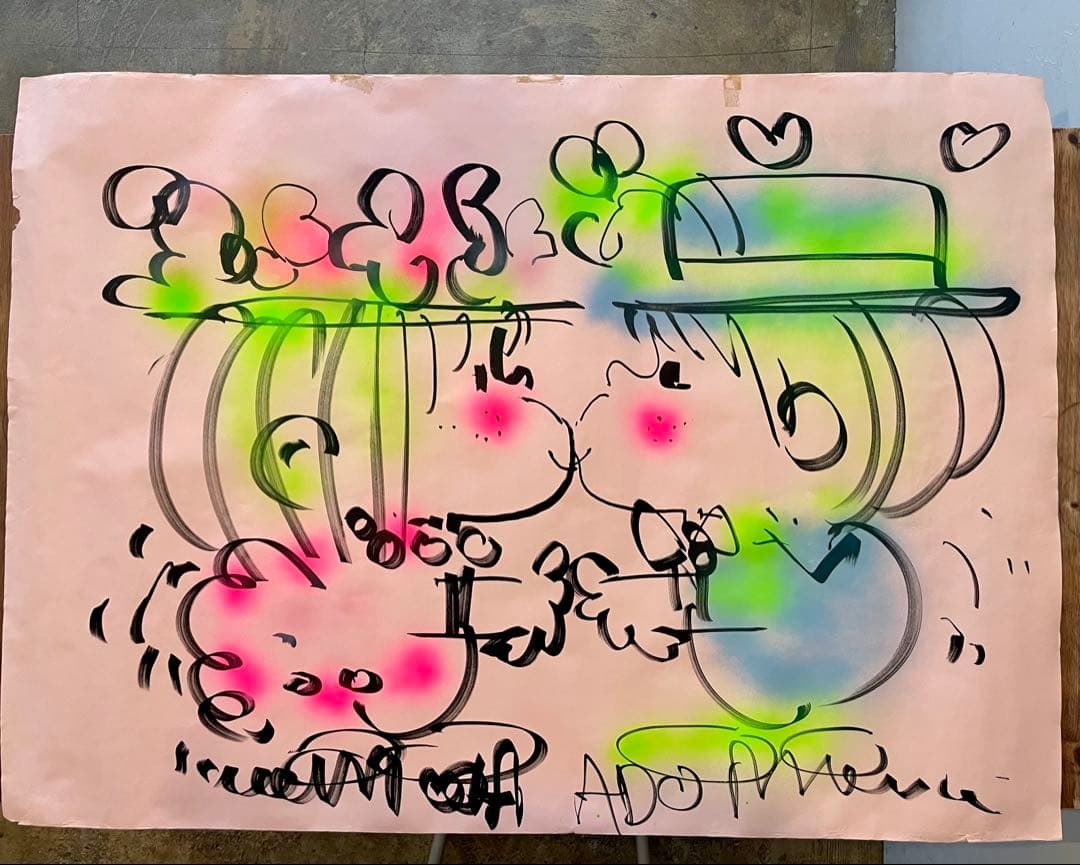 水森亜土 直筆 特大イラスト