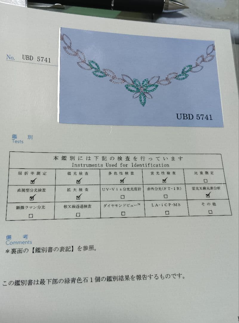 パライバトルマリンネックレス