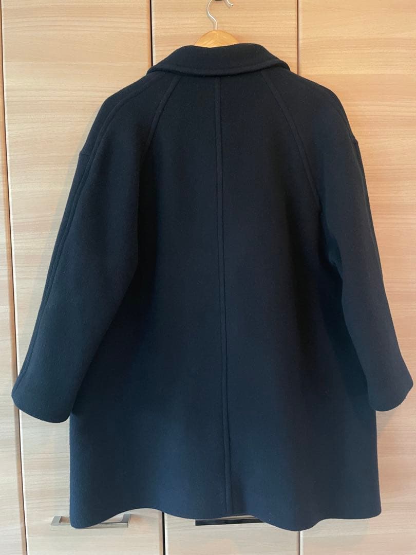 SLOVE IENA メルトンビック ピーコート ダブルボタン 濃紺 38