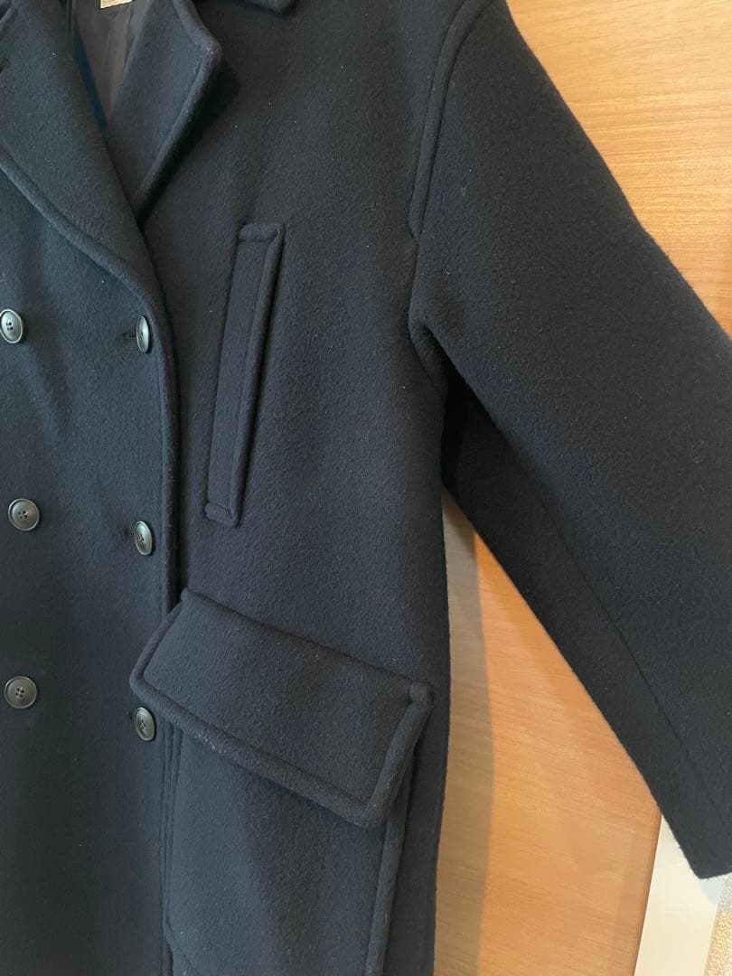 SLOVE IENA メルトンビック ピーコート ダブルボタン 濃紺 38