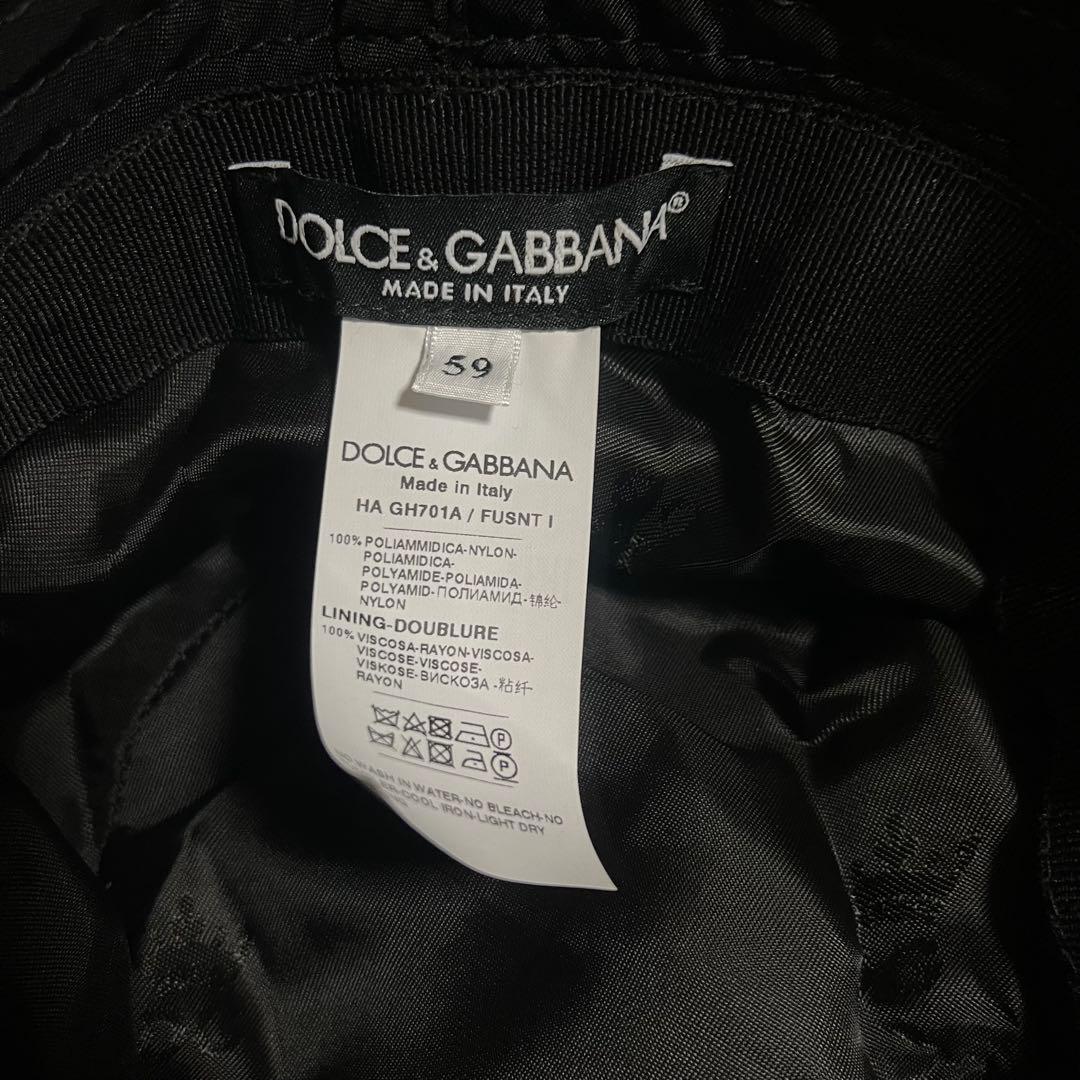 未使用 D&G DOLCE&GABBANA 保存袋付 ナイロン バケット ハット