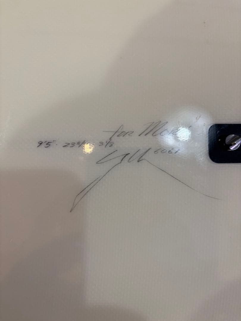 ＹＵサーフボード ラウンドピンテールノーズライダーモデル 9.5