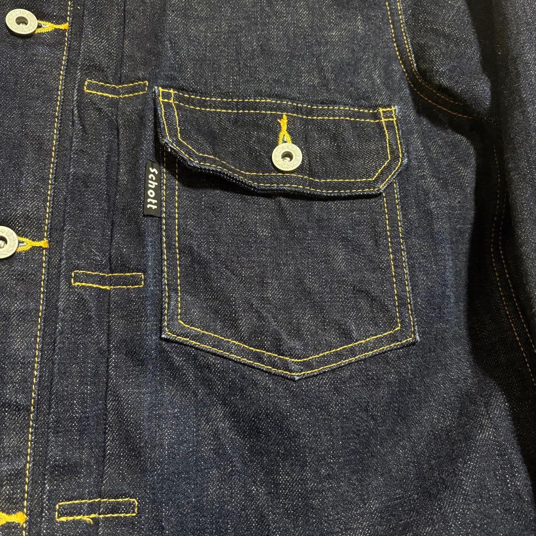 schott ショット セカンド2st デニムジャケット L 濃紺