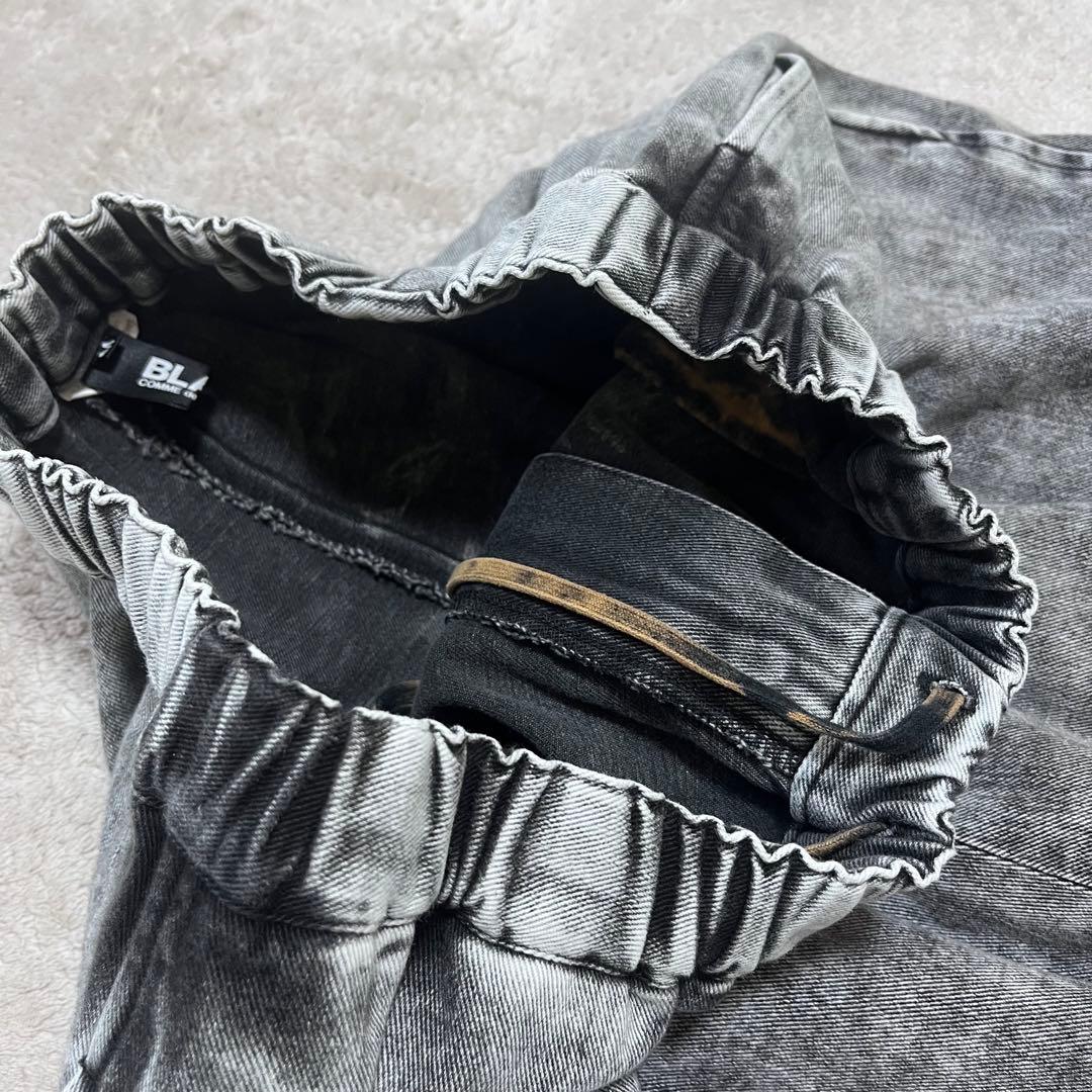 R　 コムデギャルソン　デニム　ヴィンテージ加工　サルエルパンツ