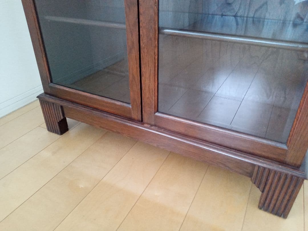 ★お値下げ 英国アンティークガラスキャビネット