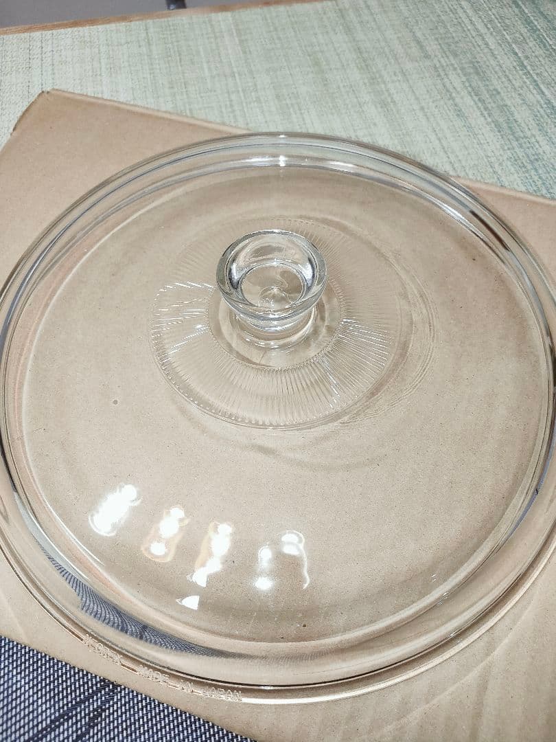 【レア・新品未使用・美品】常滑焼 久松窯 甕 6.5号 ガラス製ふた付き 藍色