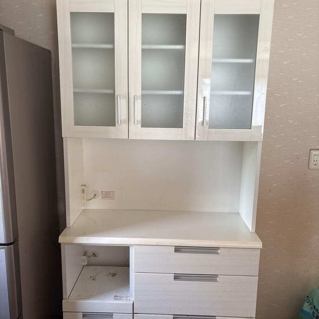 M021 ニトリ レンジボード 食器棚 幅990ｍｍ　本日限定値引き　送料込